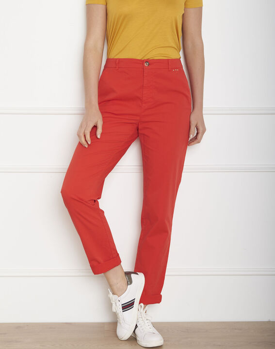 Pantalon rouge chino Calypso | 1-2-3 Pantalon rouge chino Calypso PhotoZ | 1-2-3