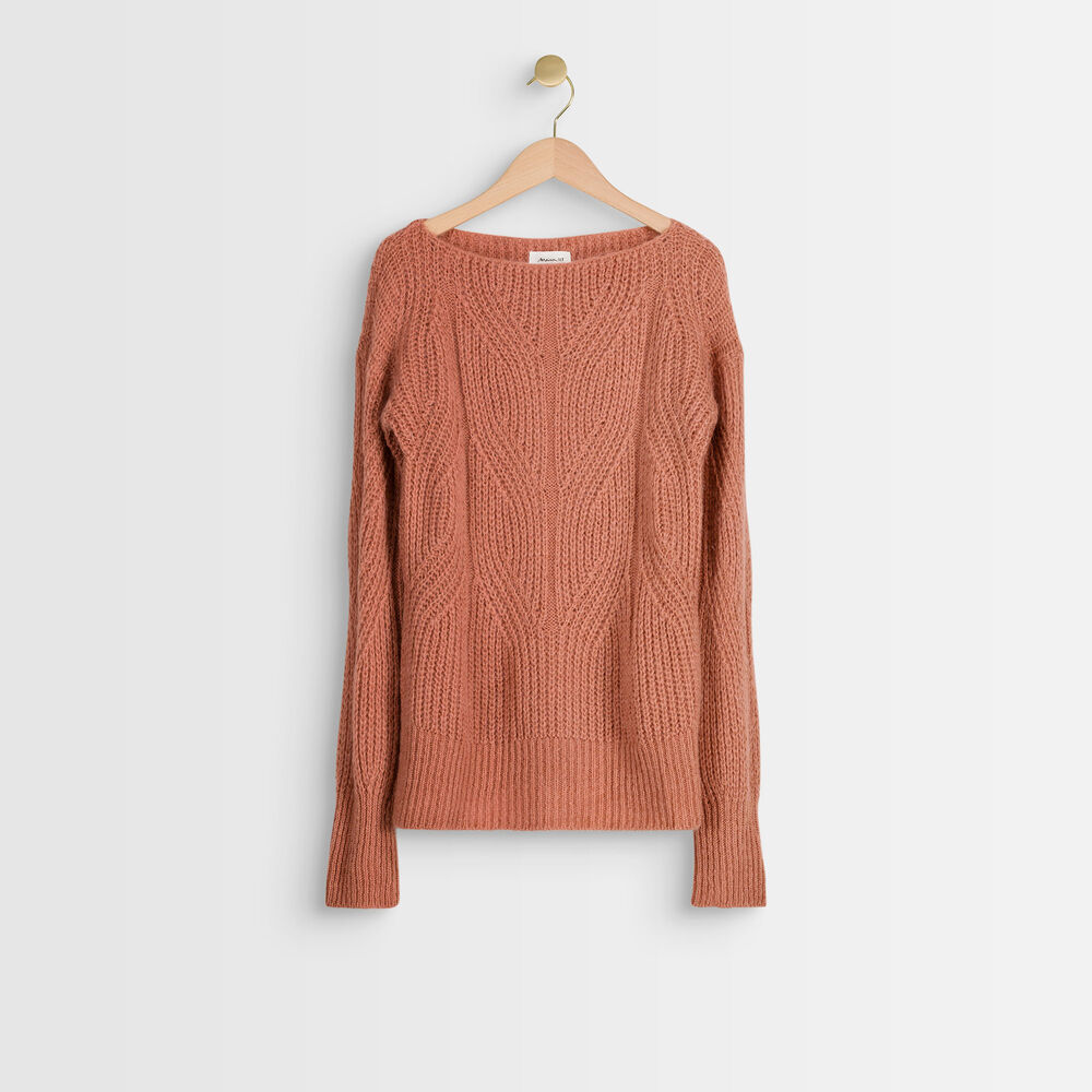 Pull en mohair mélangé rain blush.