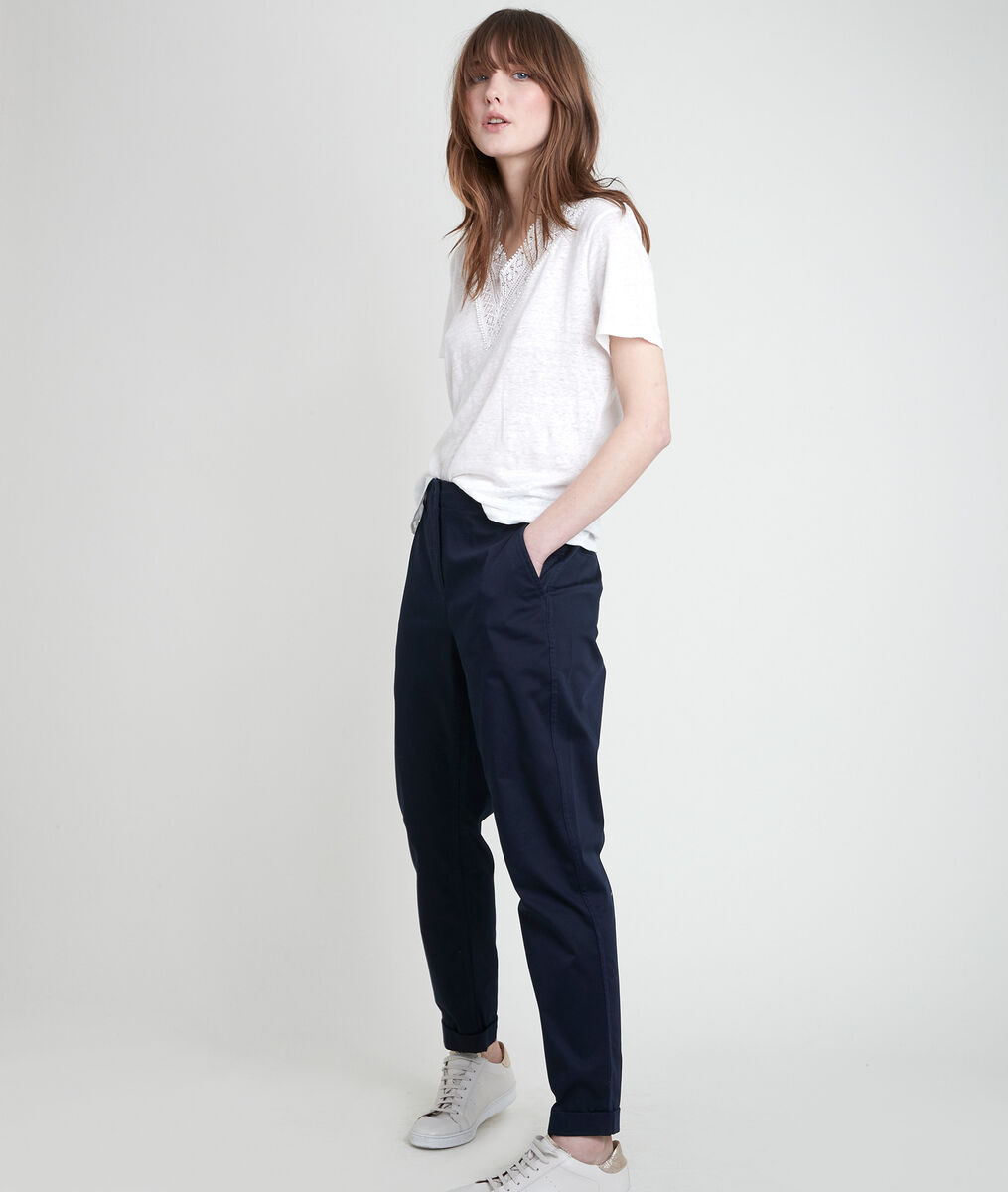 Pantalon chino marine Francesco | 1-2-3 Pantalon chino marine Francesco PhotoZ | 1-2-3