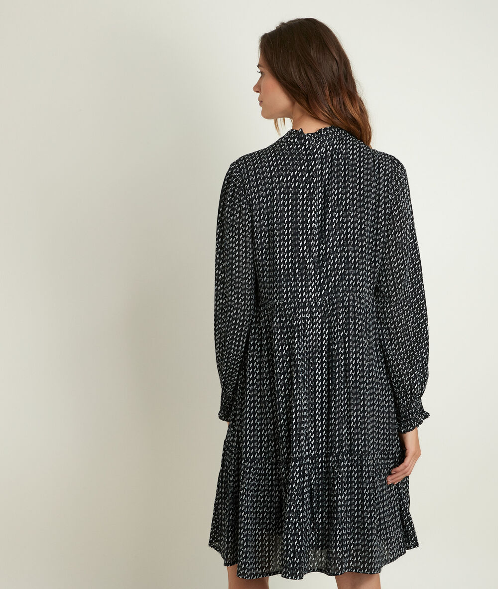 Robe imprimée nikki noir.