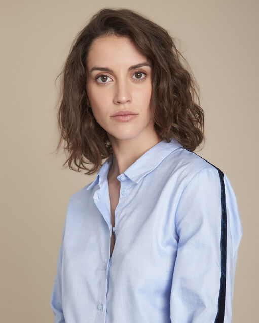 Chemise oxford mickaela bleu ciel.