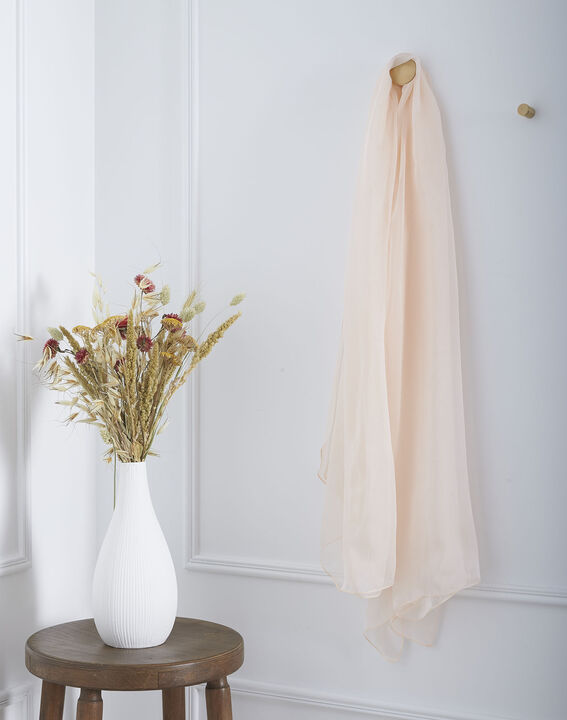 Foulard rose pâle en soie Alice | 1-2-3 Foulard rose pâle en soie Alice PhotoZ | 1-2-3