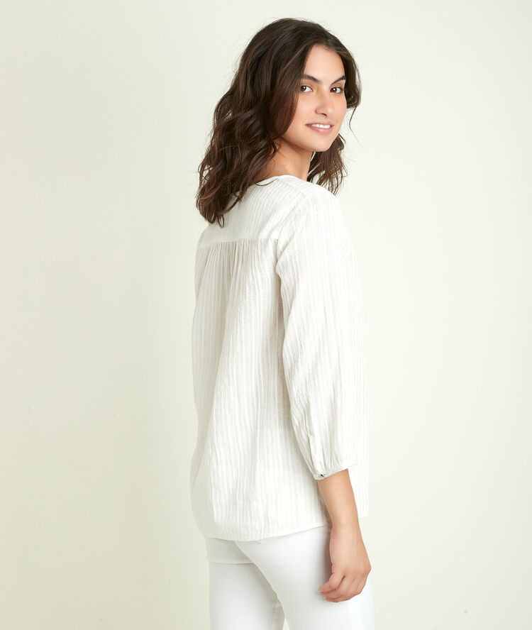 Blouse brodée eclipse blanc.