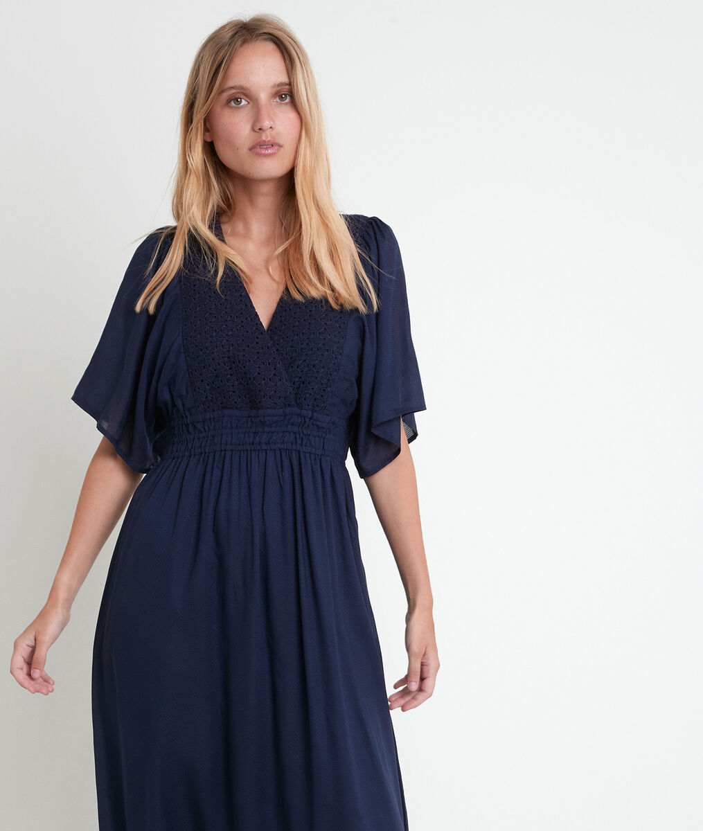 Robe bleue brodée Lauretta | 1-2-3 Robe bleue brodée Lauretta PhotoZ | 1-2-3