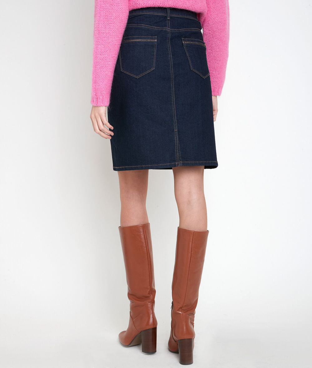 Jupe en denim eryn denim brut.