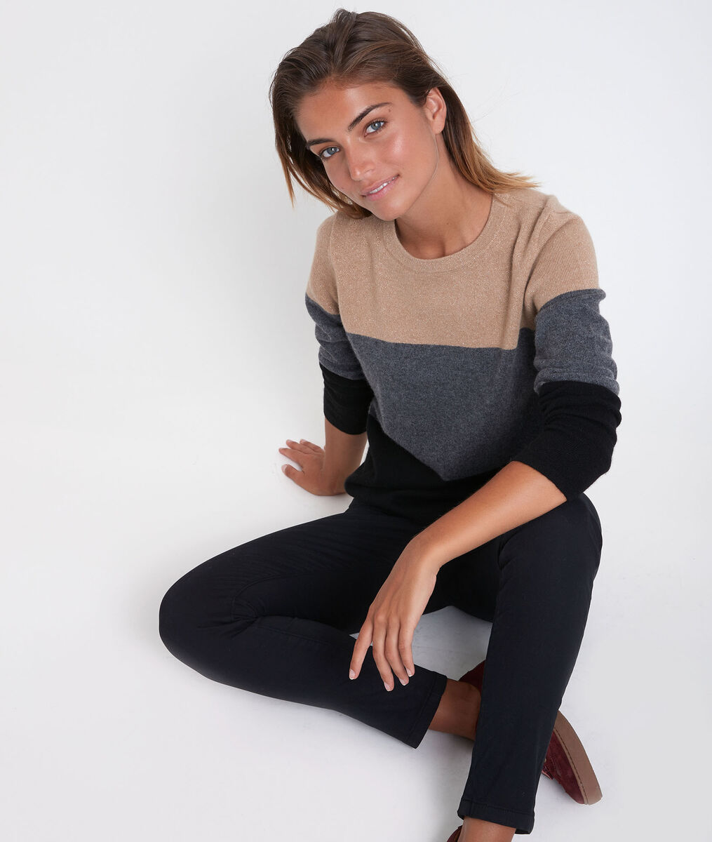 Pull en cachemire rayé Ramon | 1-2-3 Pull en cachemire rayé Ramon PhotoZ | 1-2-3