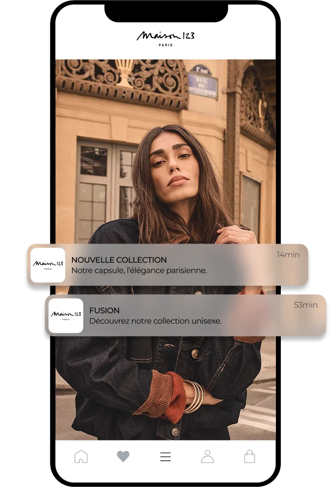 Aperçu de l'application Maison 123