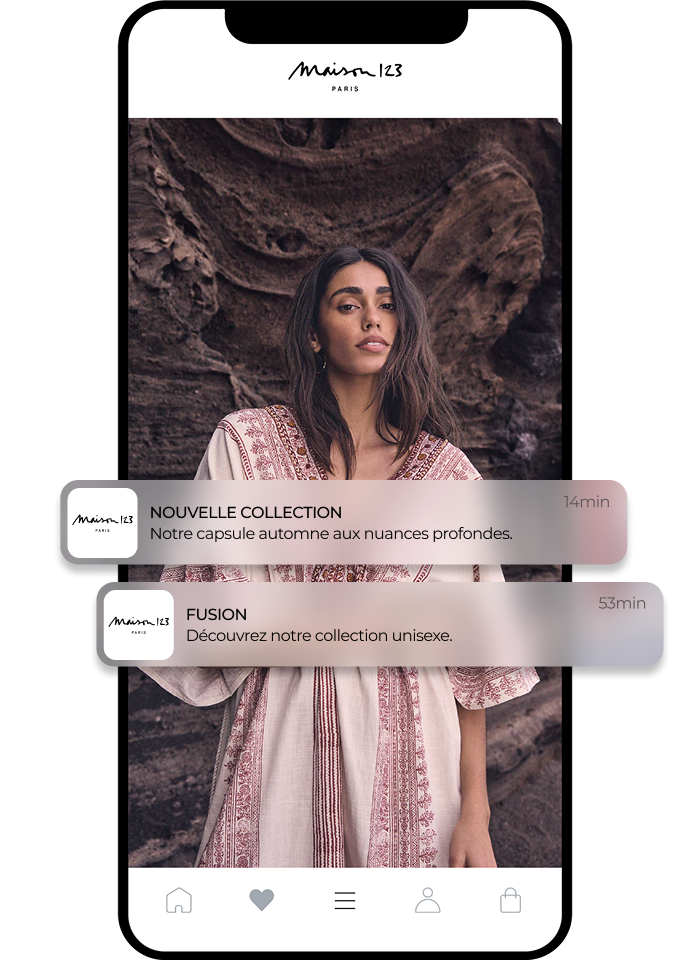 Aperçu de l'application Maison 123