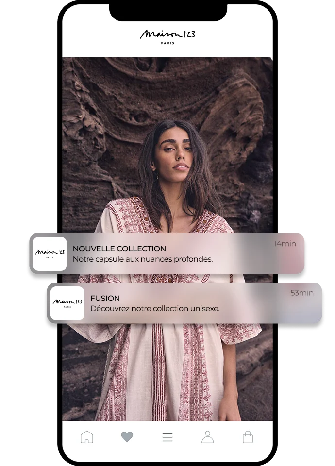 Aperçu de l'application Maison 123