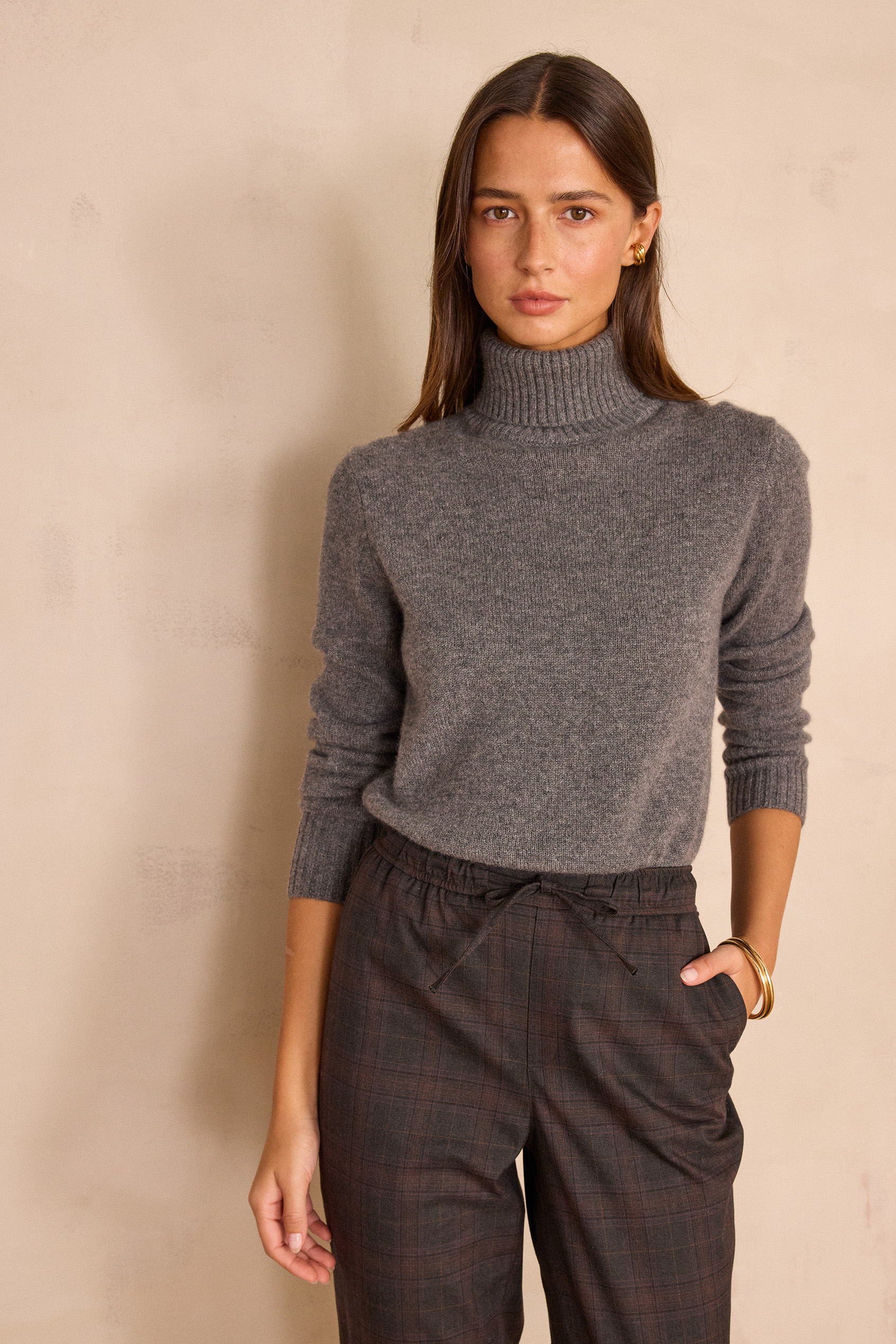 Pull col-roulé unisexe en 100% cachemire - 4 fils SWAN(N)