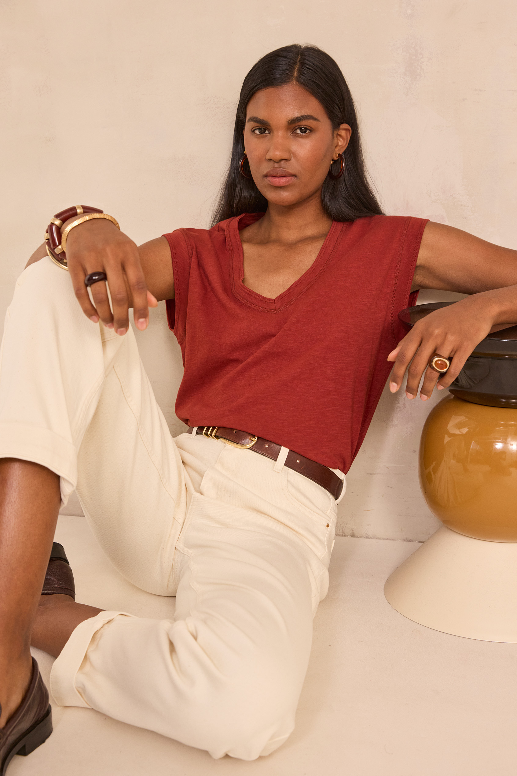 T shirt en coton DELYA