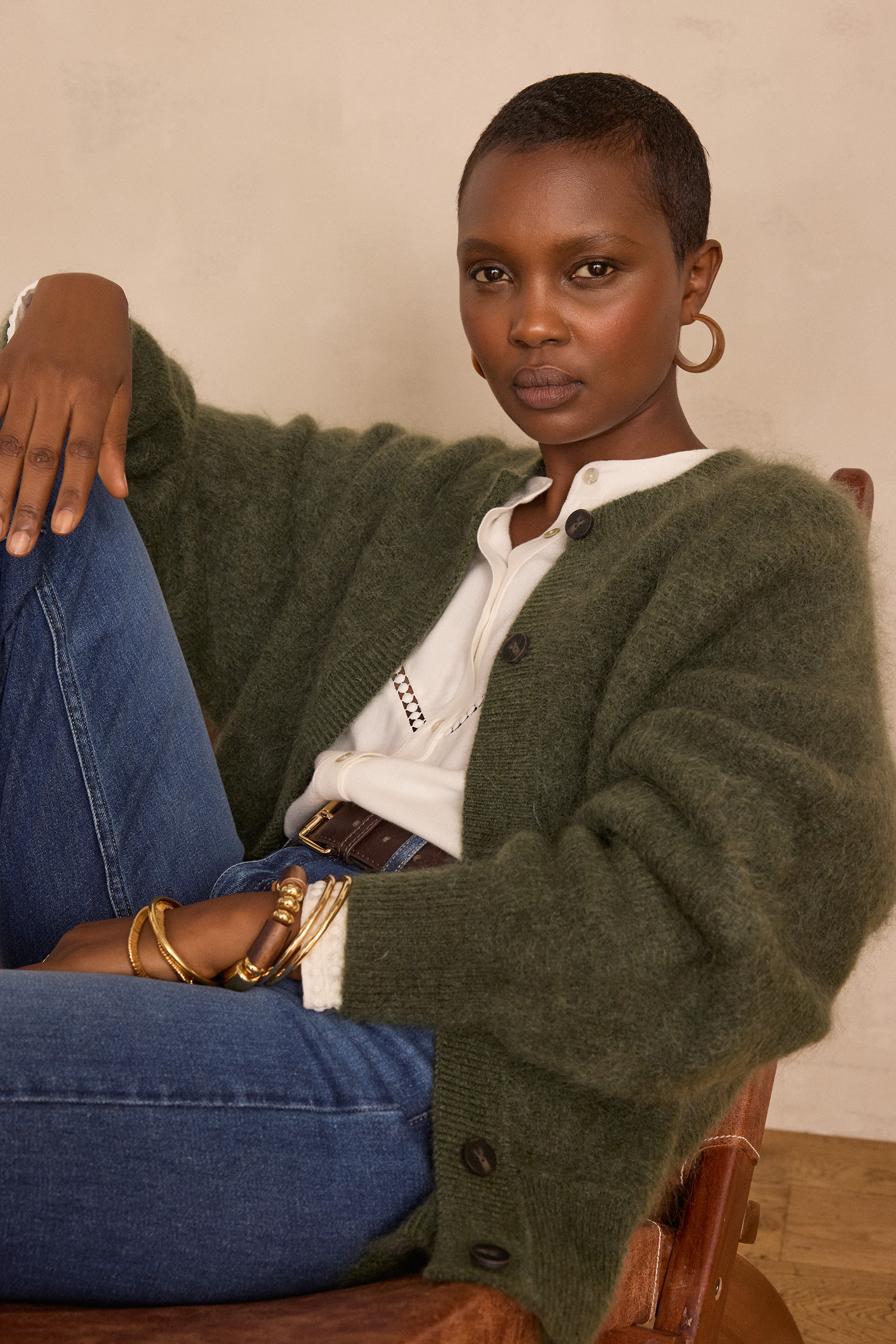 Gilet BAKER en mohair et laine MOHAIR | Maison 123