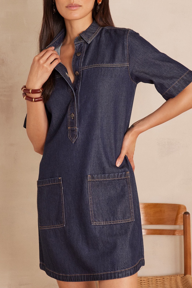 Robe RITA en coton denim