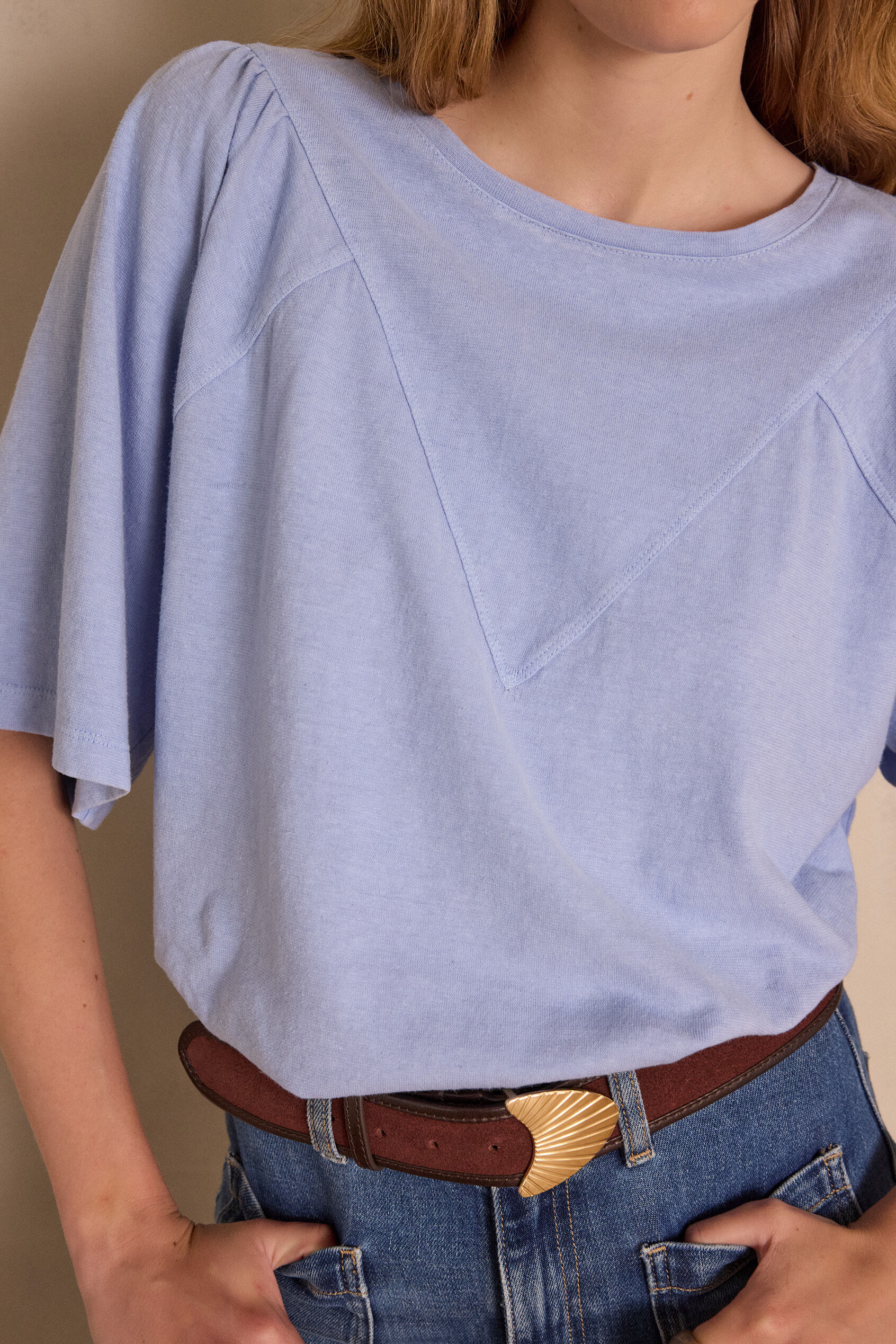 T shirt ANGELE en chanvre et coton