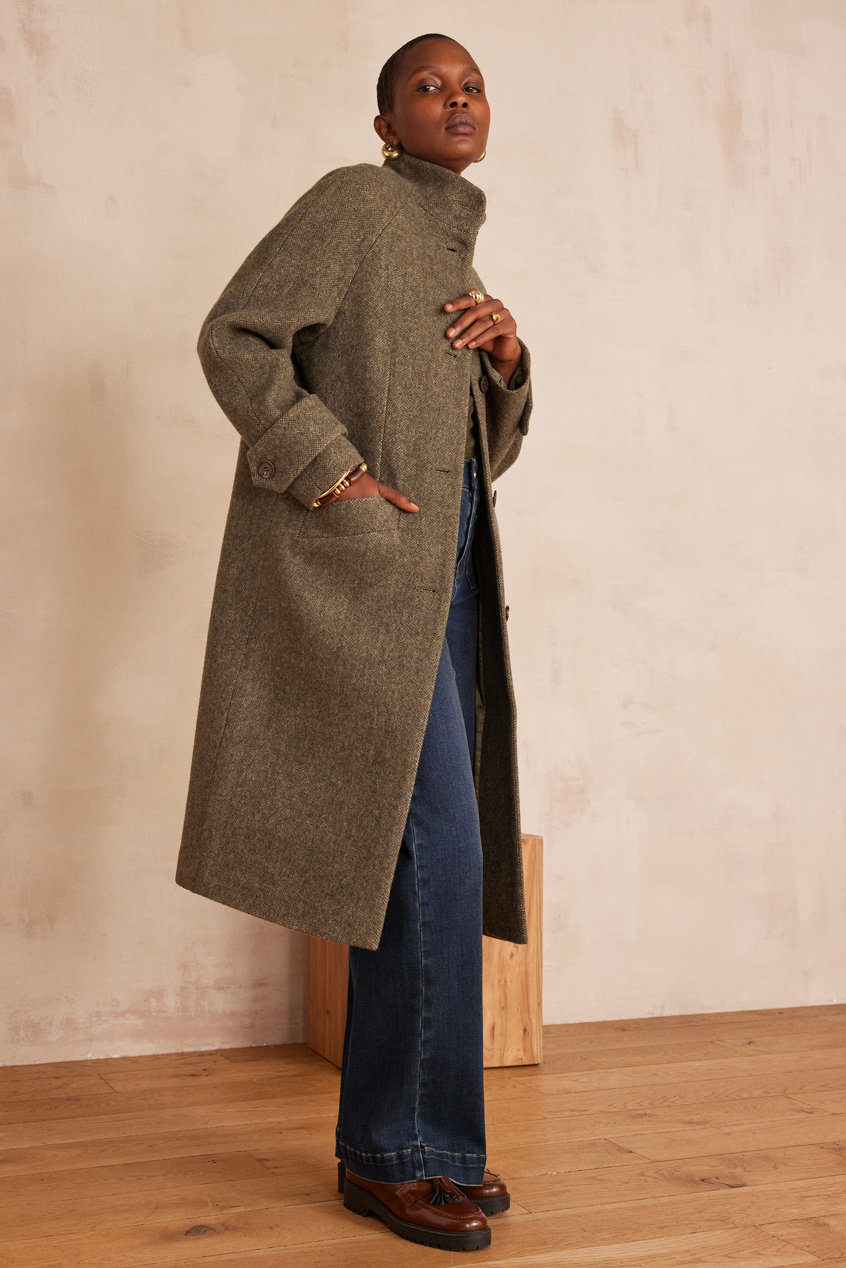 Manteau long en laine DUKE