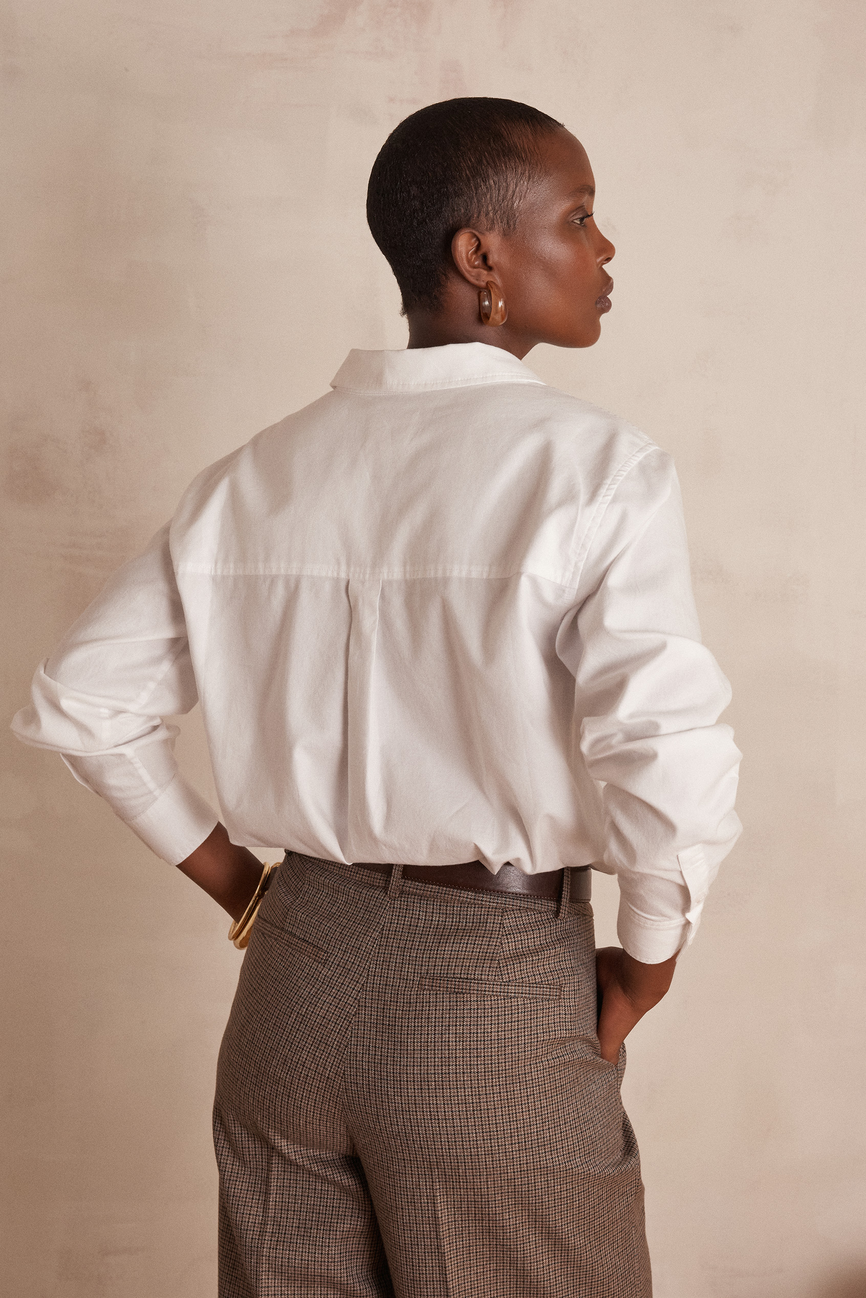 Chemisier col V MANDIE en coton Femme BLANC Maison 123