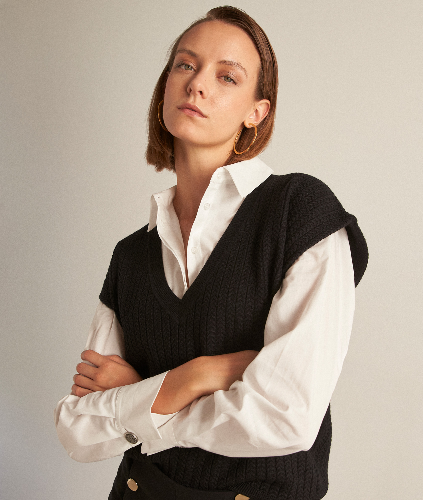 pull sans manches femmes