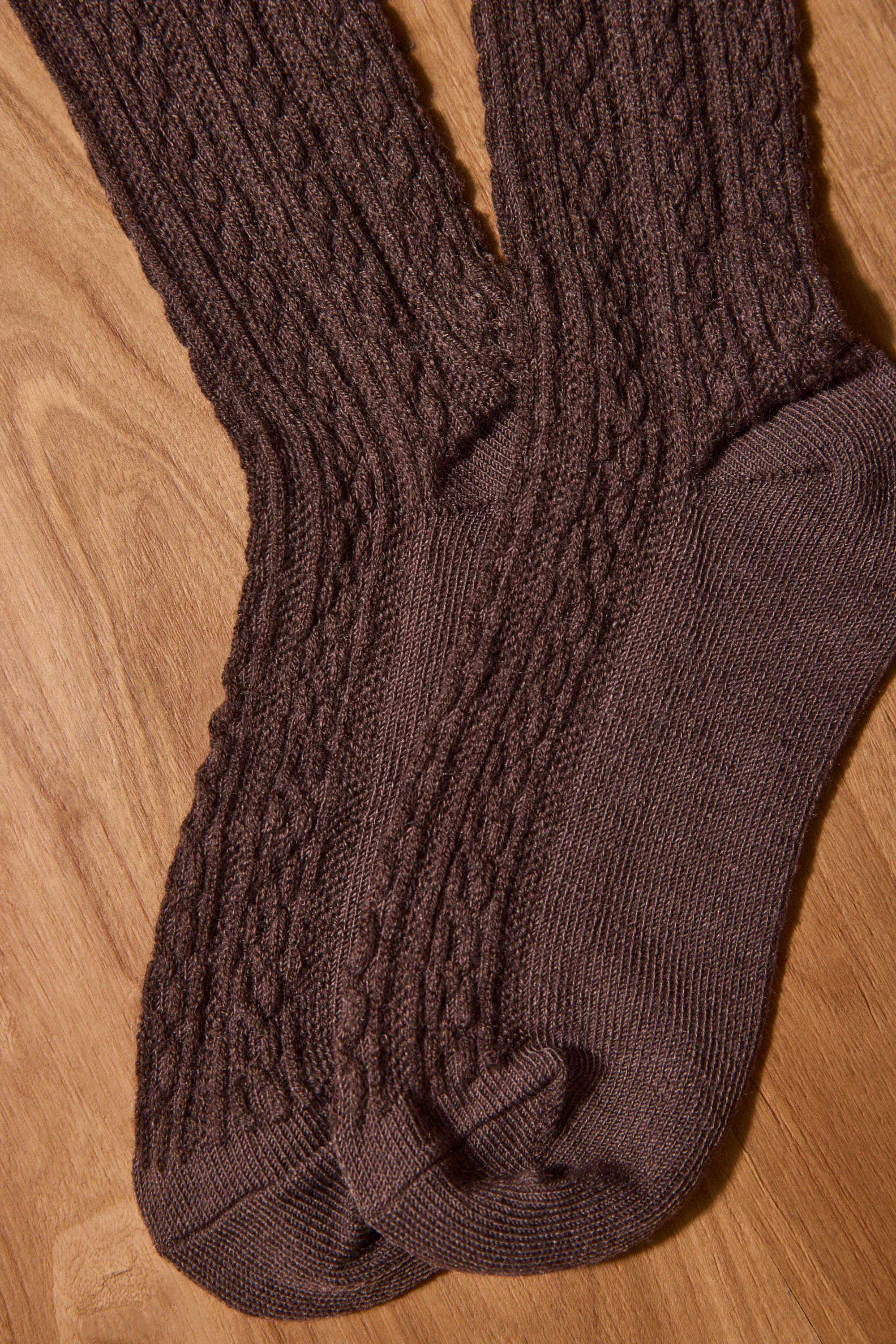 Chaussettes maille en laine mélangée FANNY