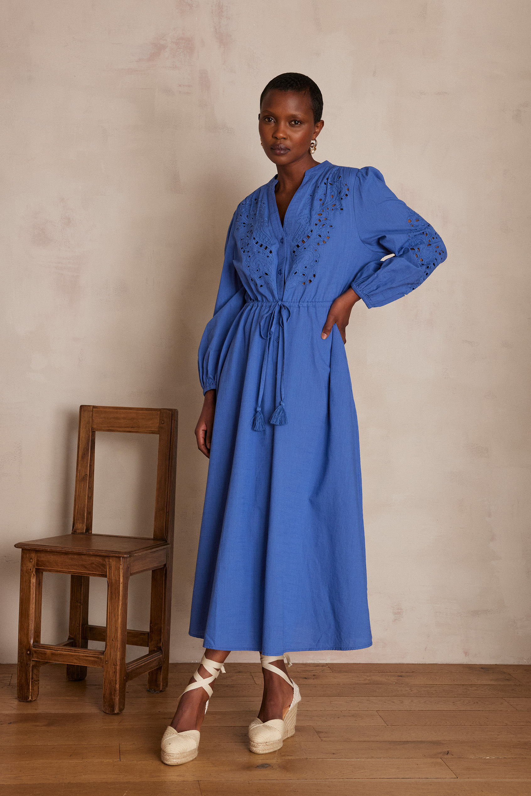 Robe longue LIVE en coton