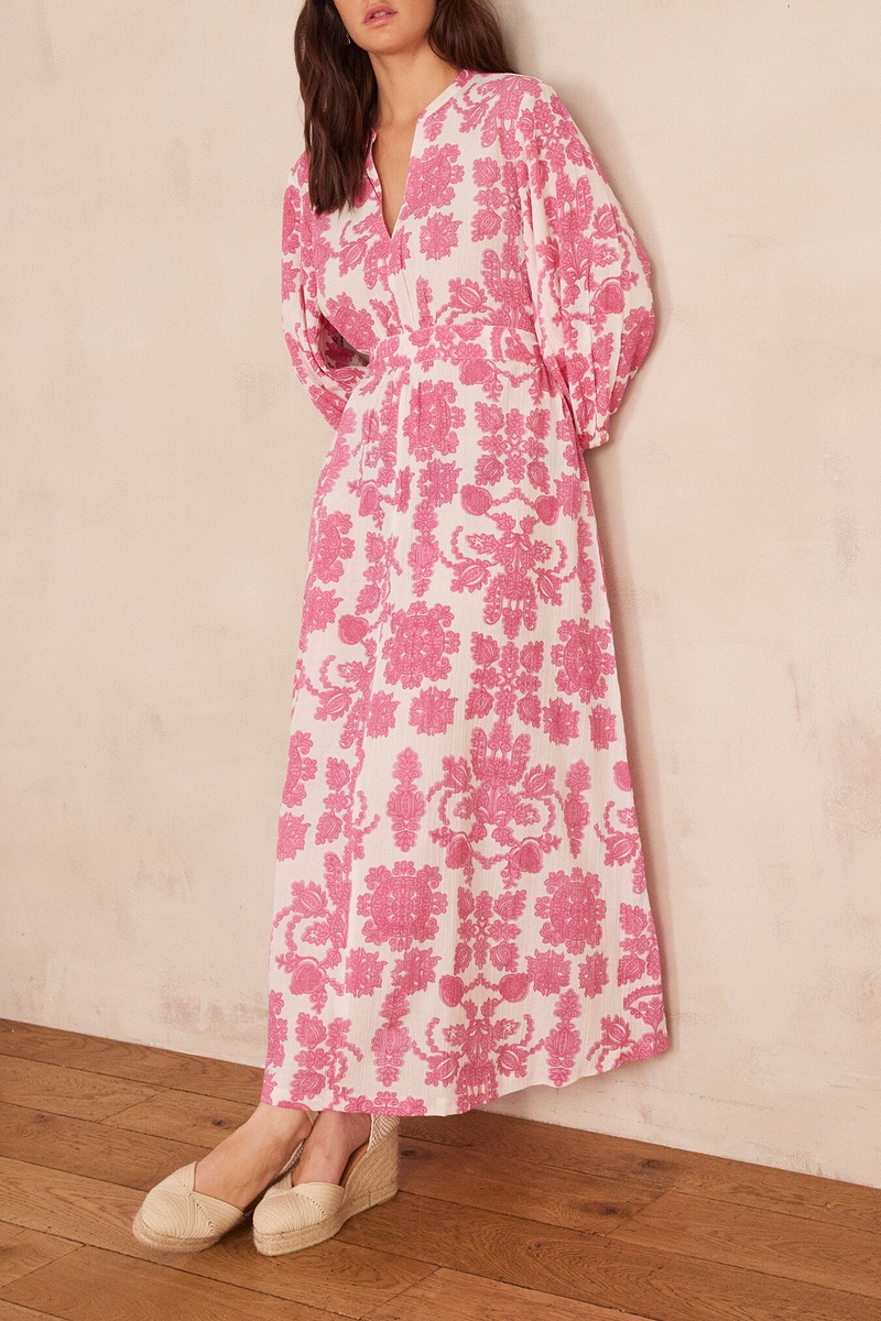 Robe longue MIRANA en coton