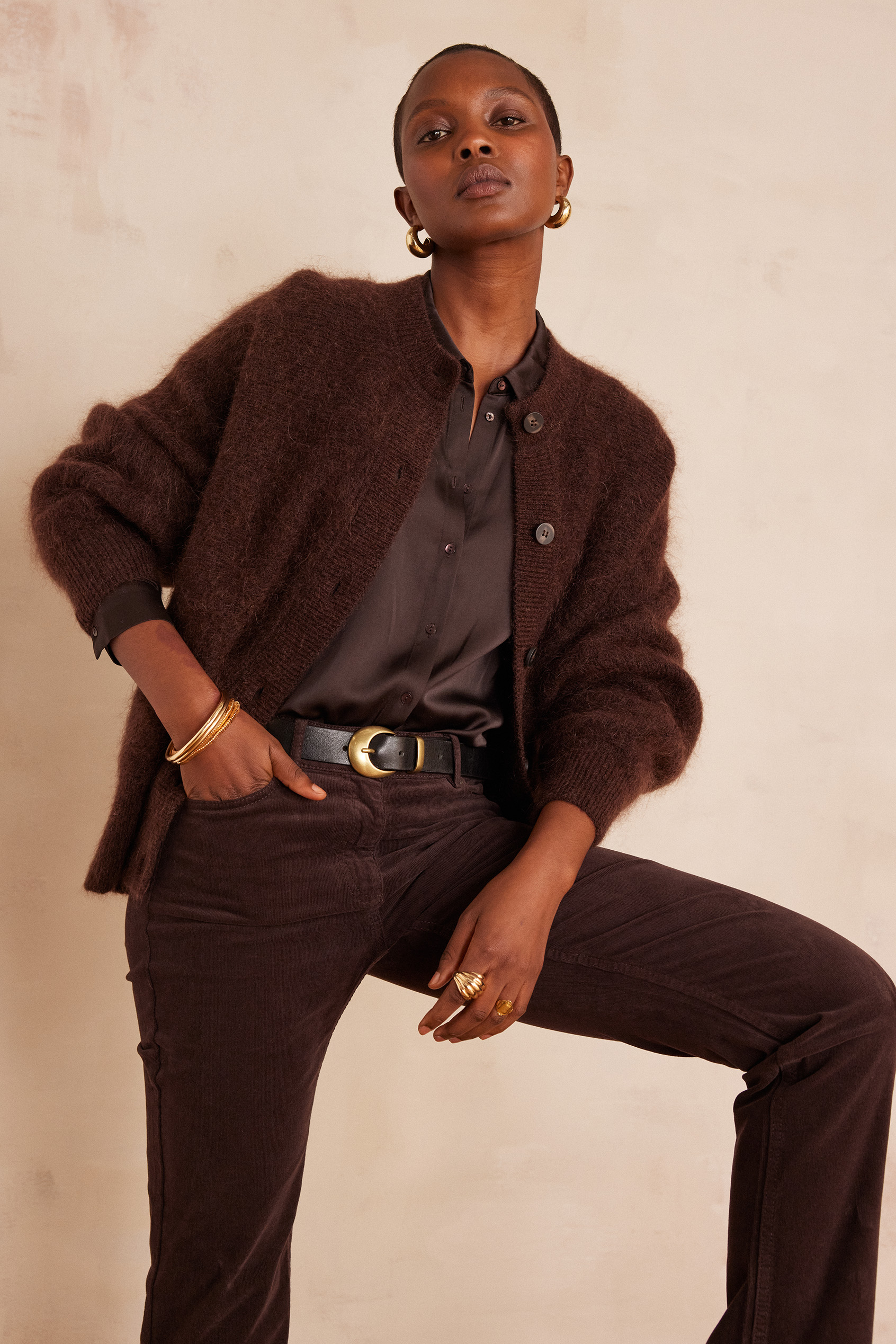 Blouse en satin CARLA