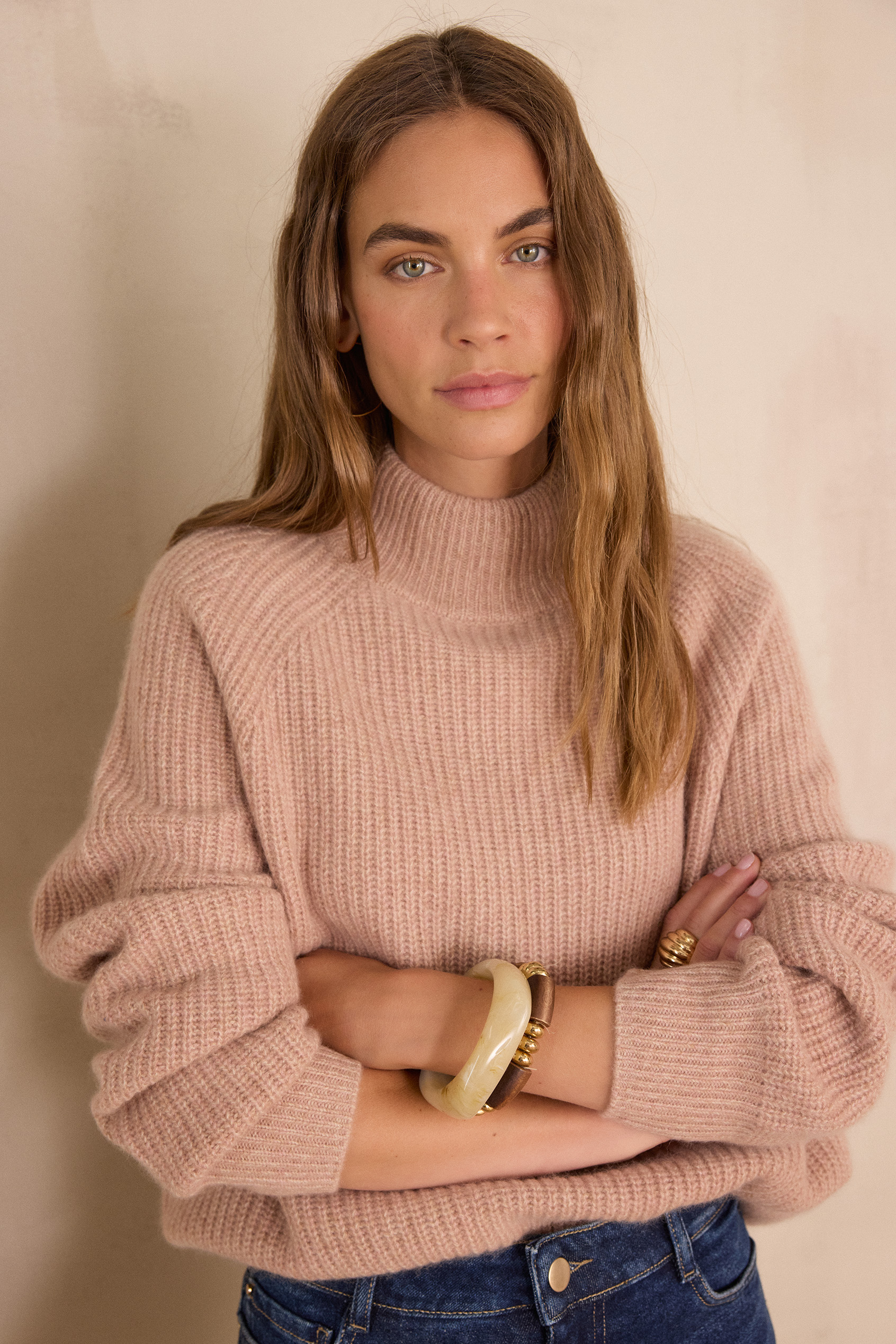 Pull côtelé en 100% cachemire 6 fils BRUCE