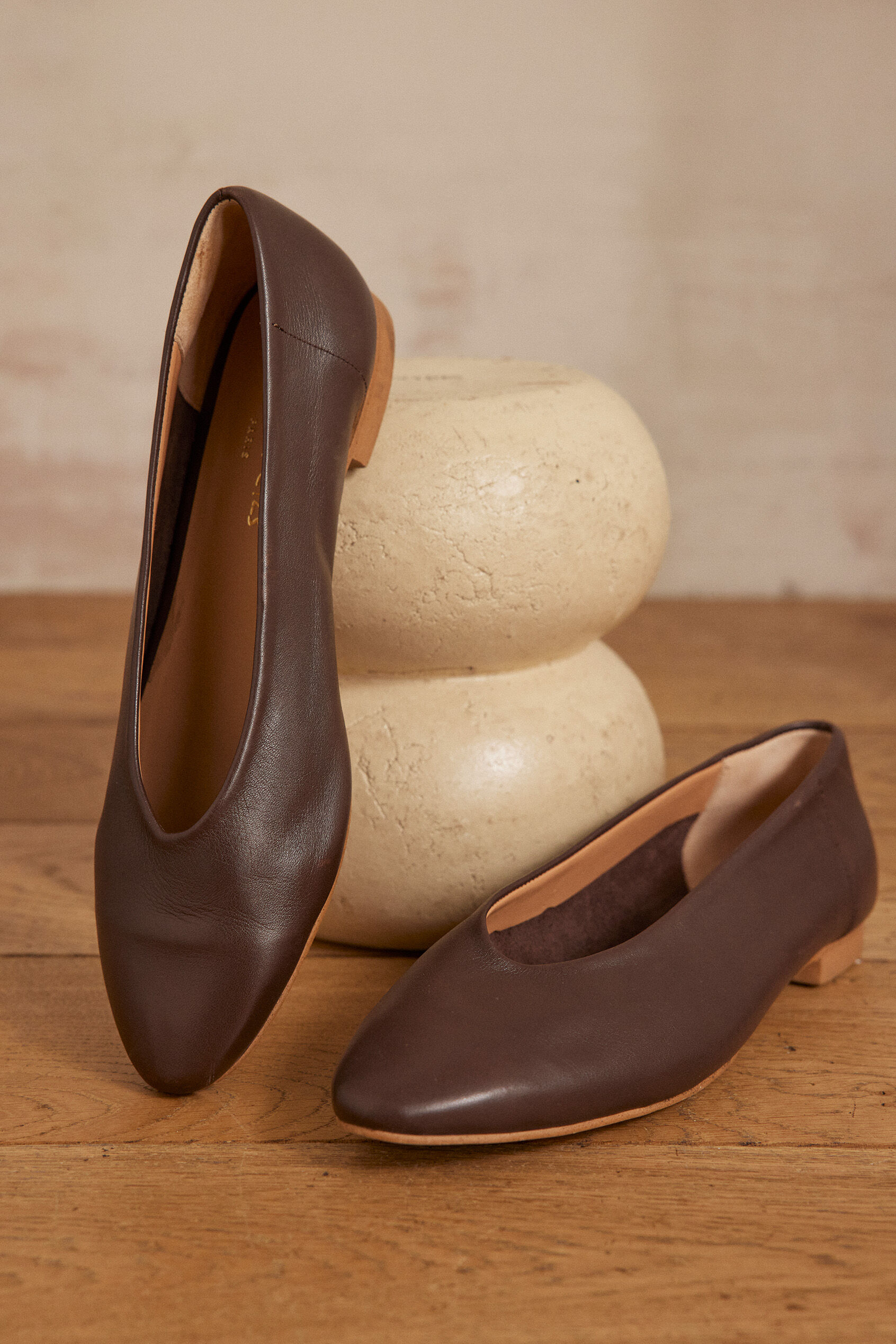 Ballerines MONA en cuir