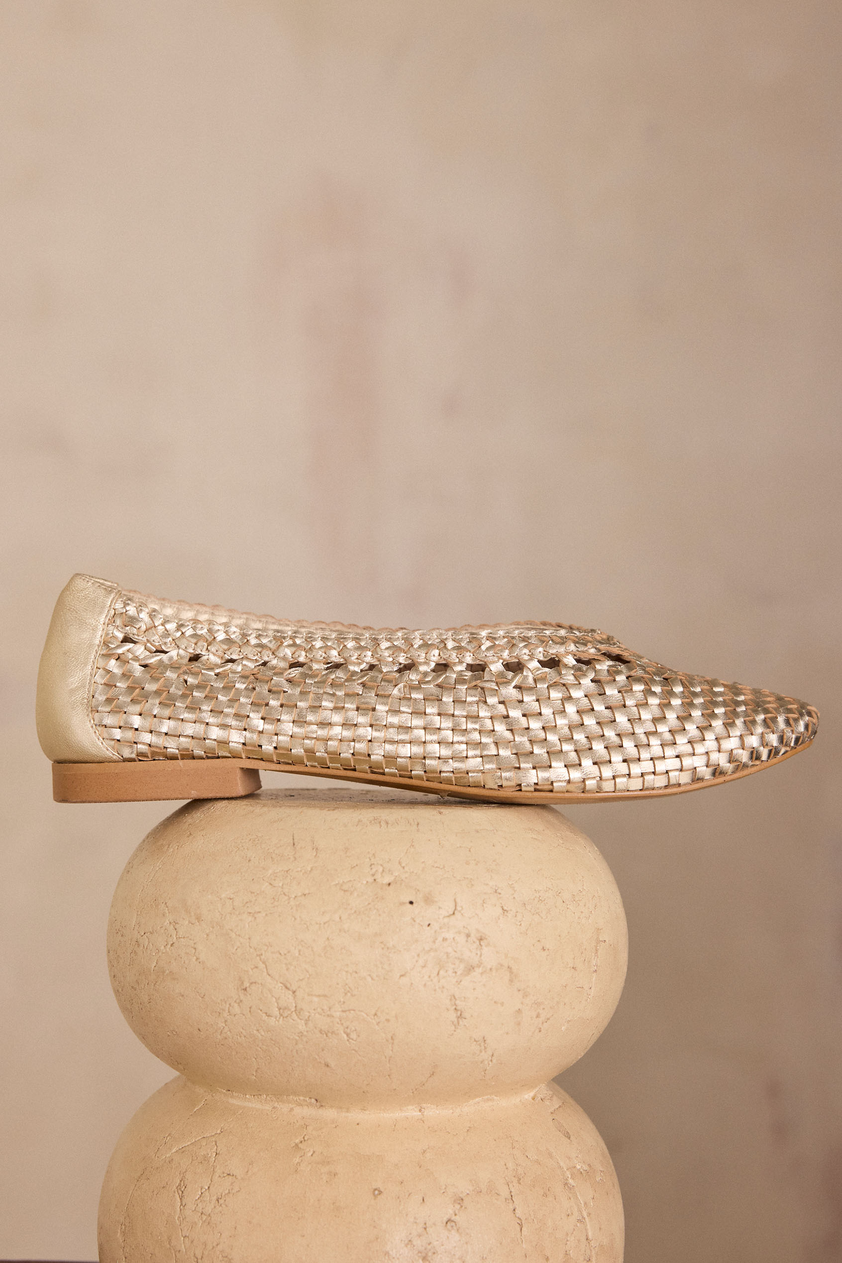 Ballerines en 100% cuir SANTIAGO