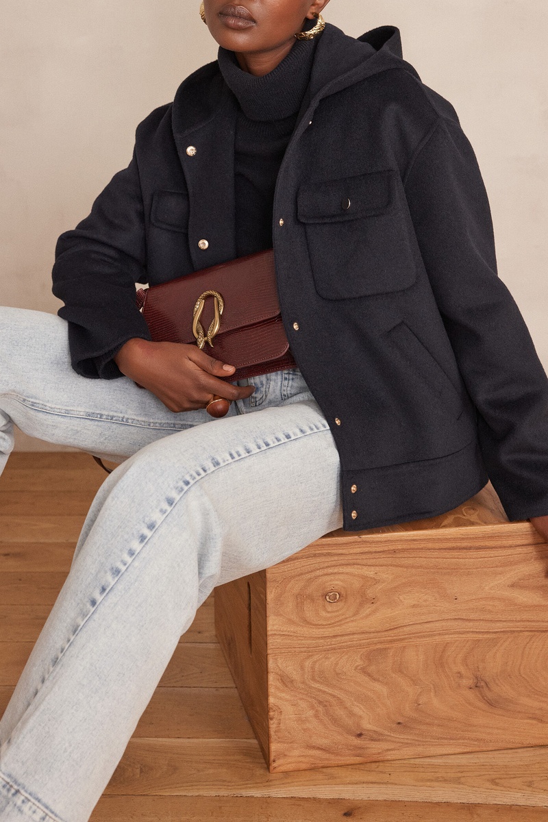 Blouson à capuche DOLINE en laine