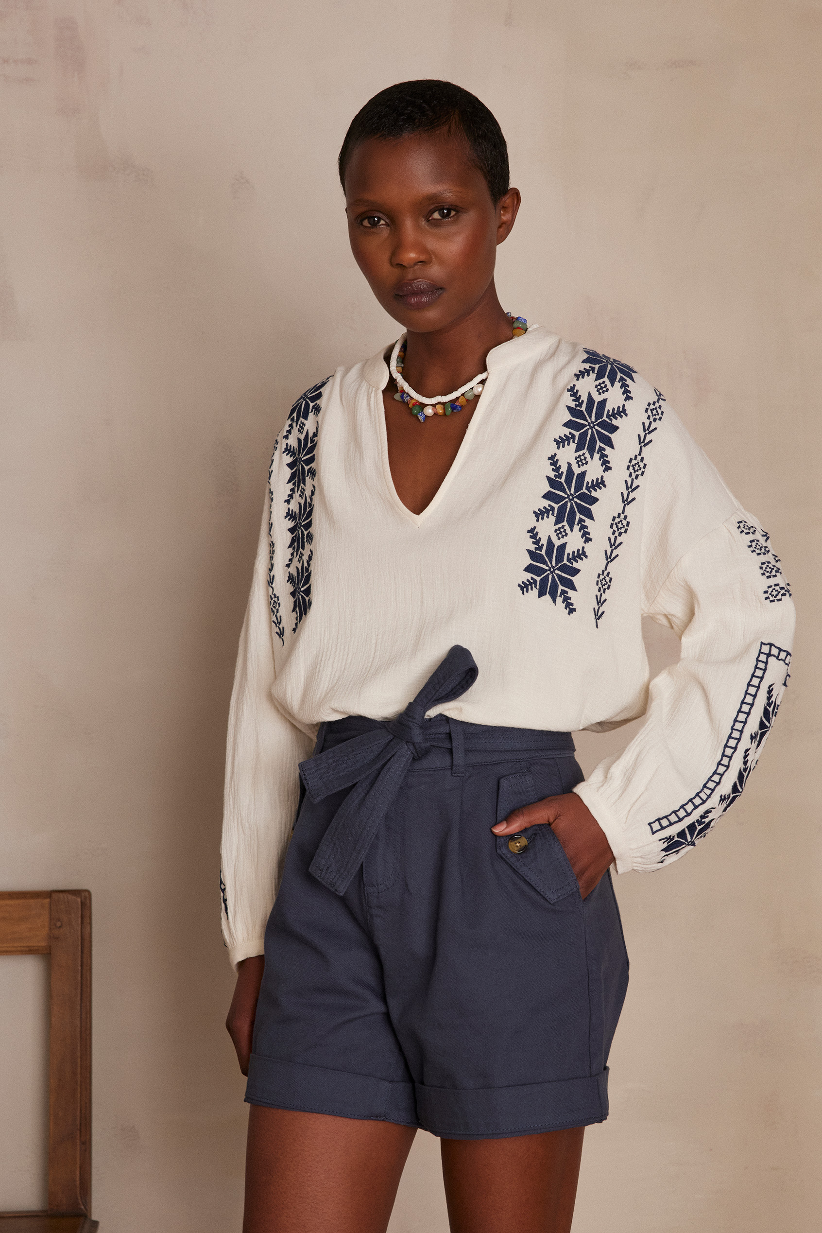 Blouse PERFECT en coton avec broderies