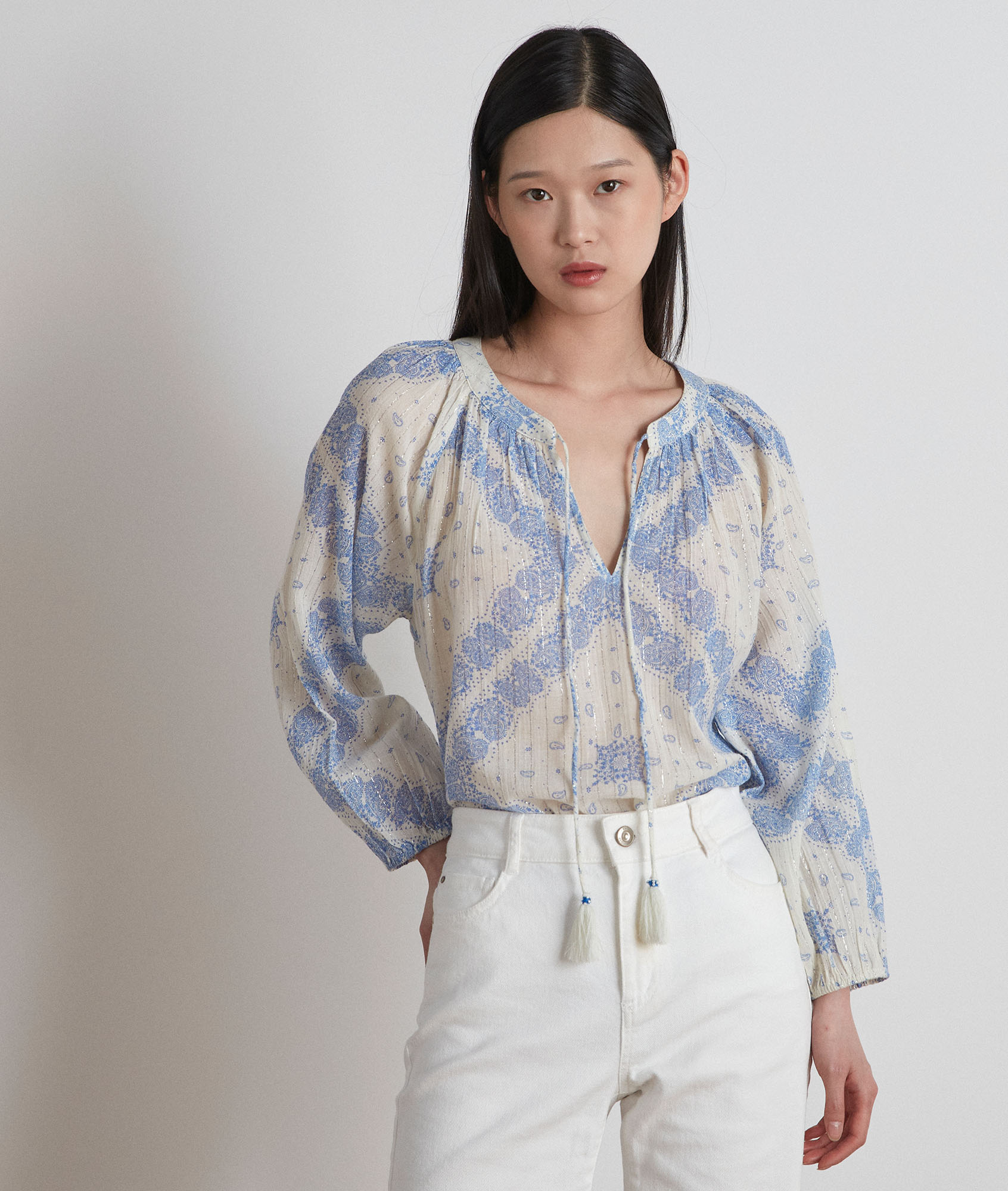 Blouse Toscane Femme BLANC Maison 123