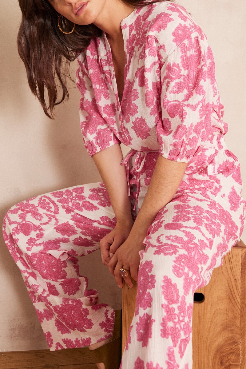 Blouse SUN en coton imprimé fleuri