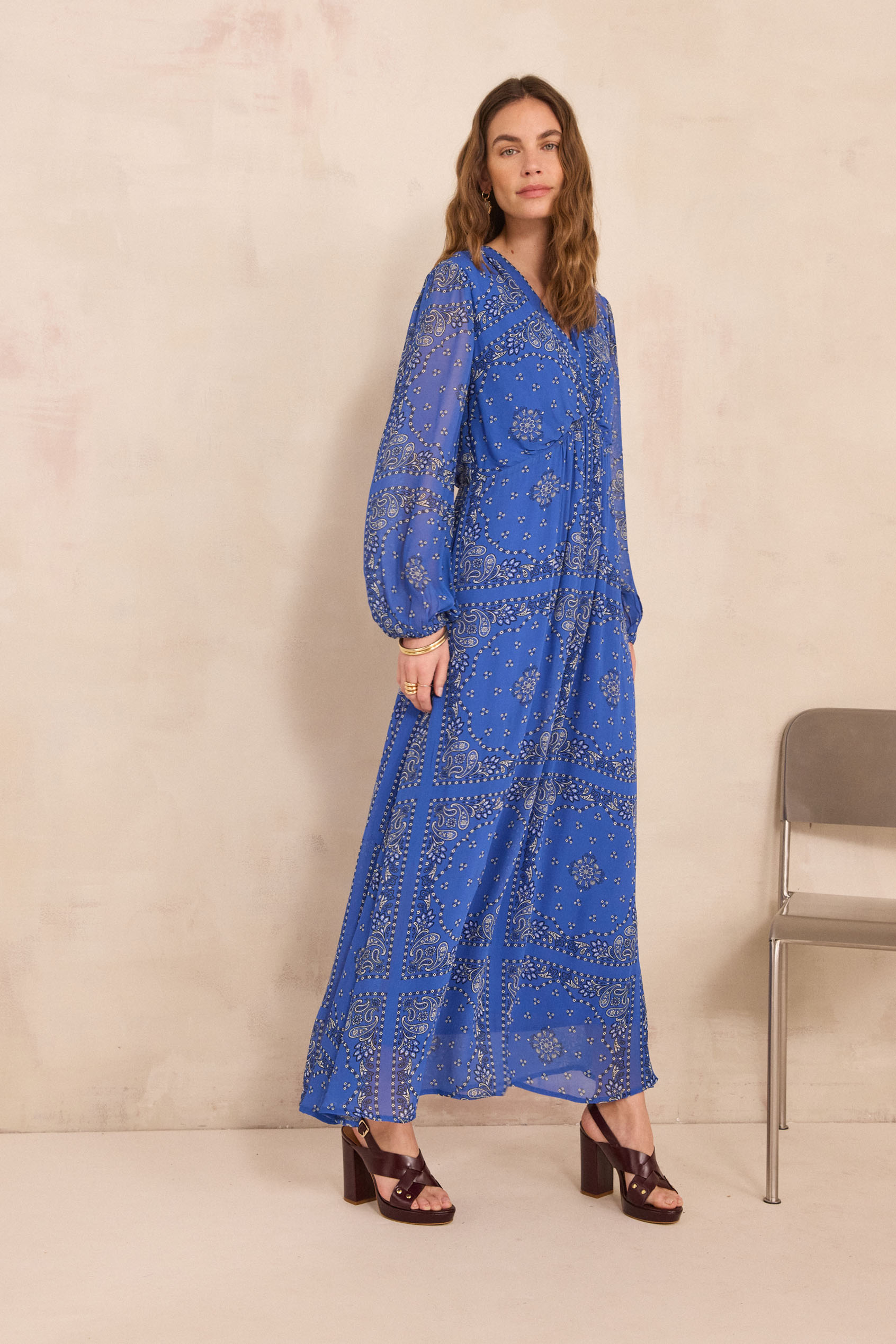 Rideaux IMPERIAL DRESS – Coton Bleu Lapis, 8 Panneaux (Made In USA)