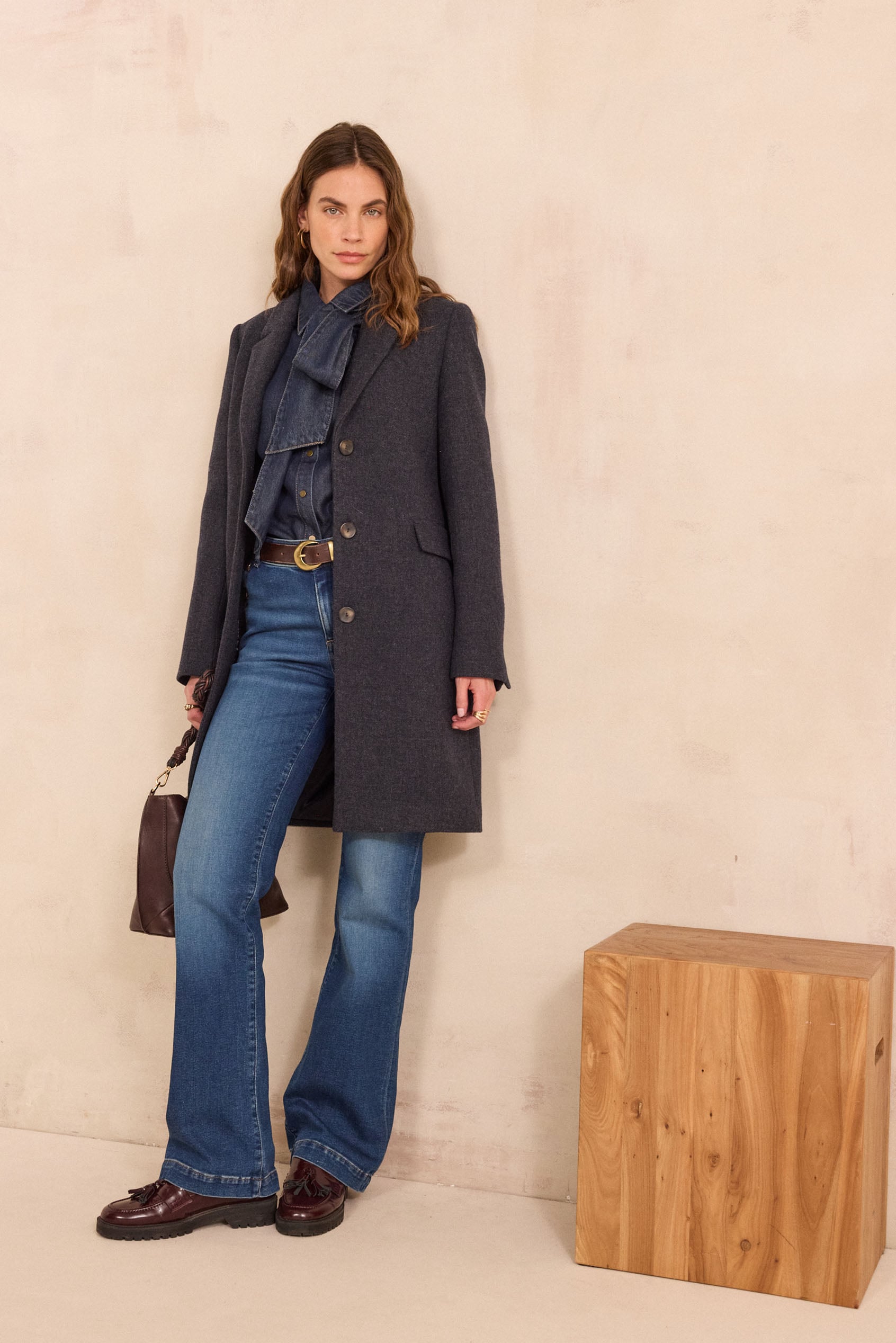 Manteau en laine mélangé ANABELLE